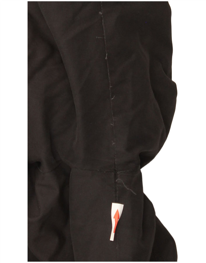Chaqueta parka canadiense con capucha para mujer EU 42 Mediana Algodón negro
