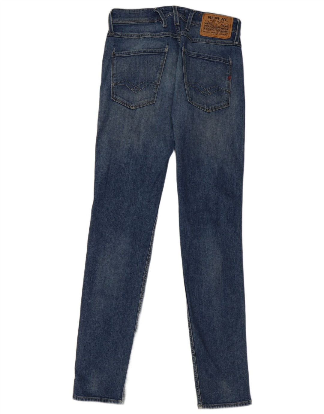 REPLAY Mujer Anbass Skinny Jeans W28 L32 Azul