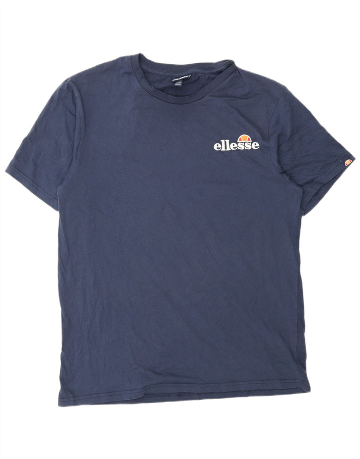 Ellesse Hombre Camiseta Gráfica Top XL Algodón Azul