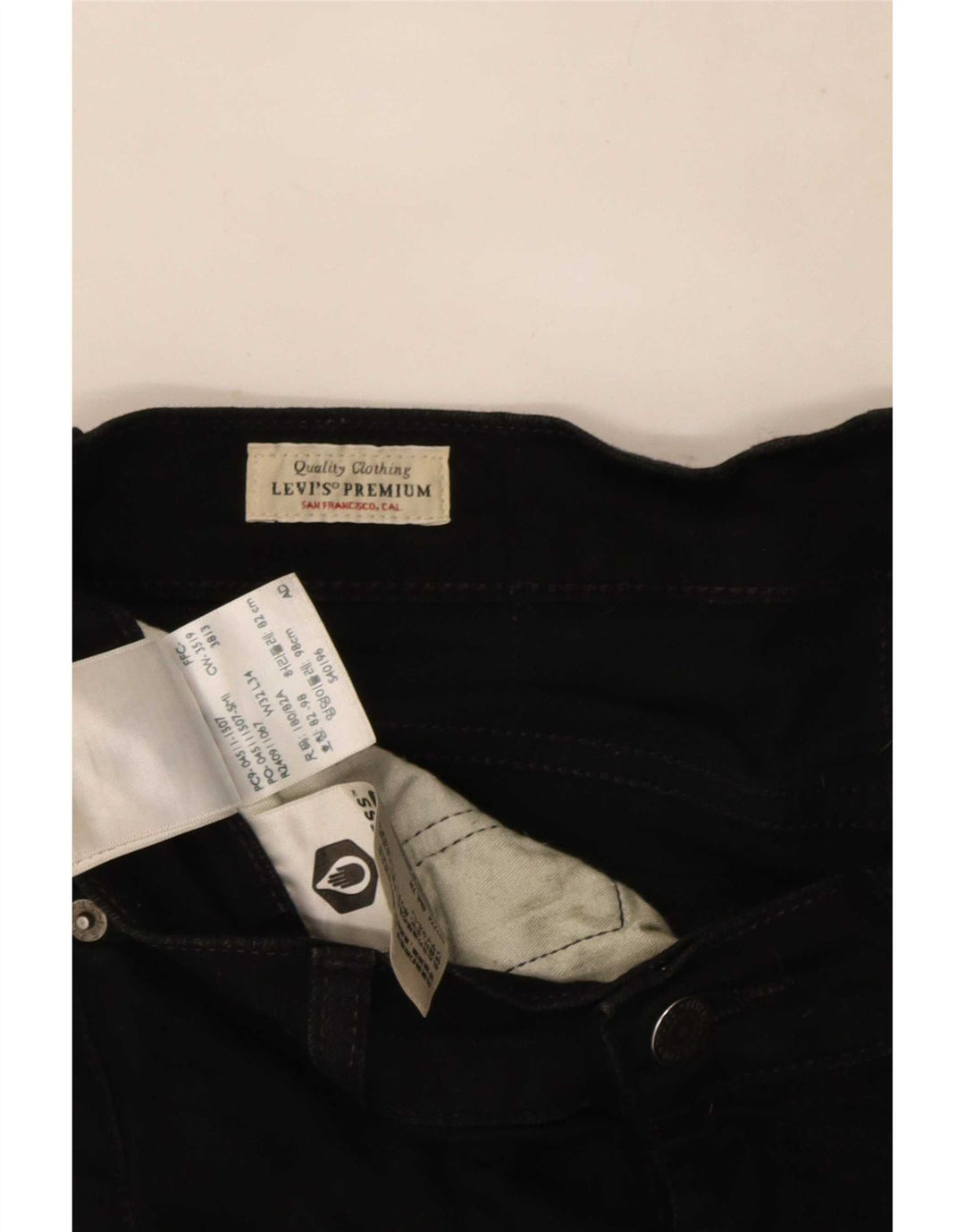 Levi's Vaqueros ajustados para hombre W32 L34 Algodón negro