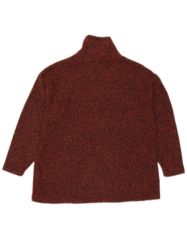 Marks & Spencer Jersey con Cuello Alto para Mujer UK 40 XL Marrón Moteado