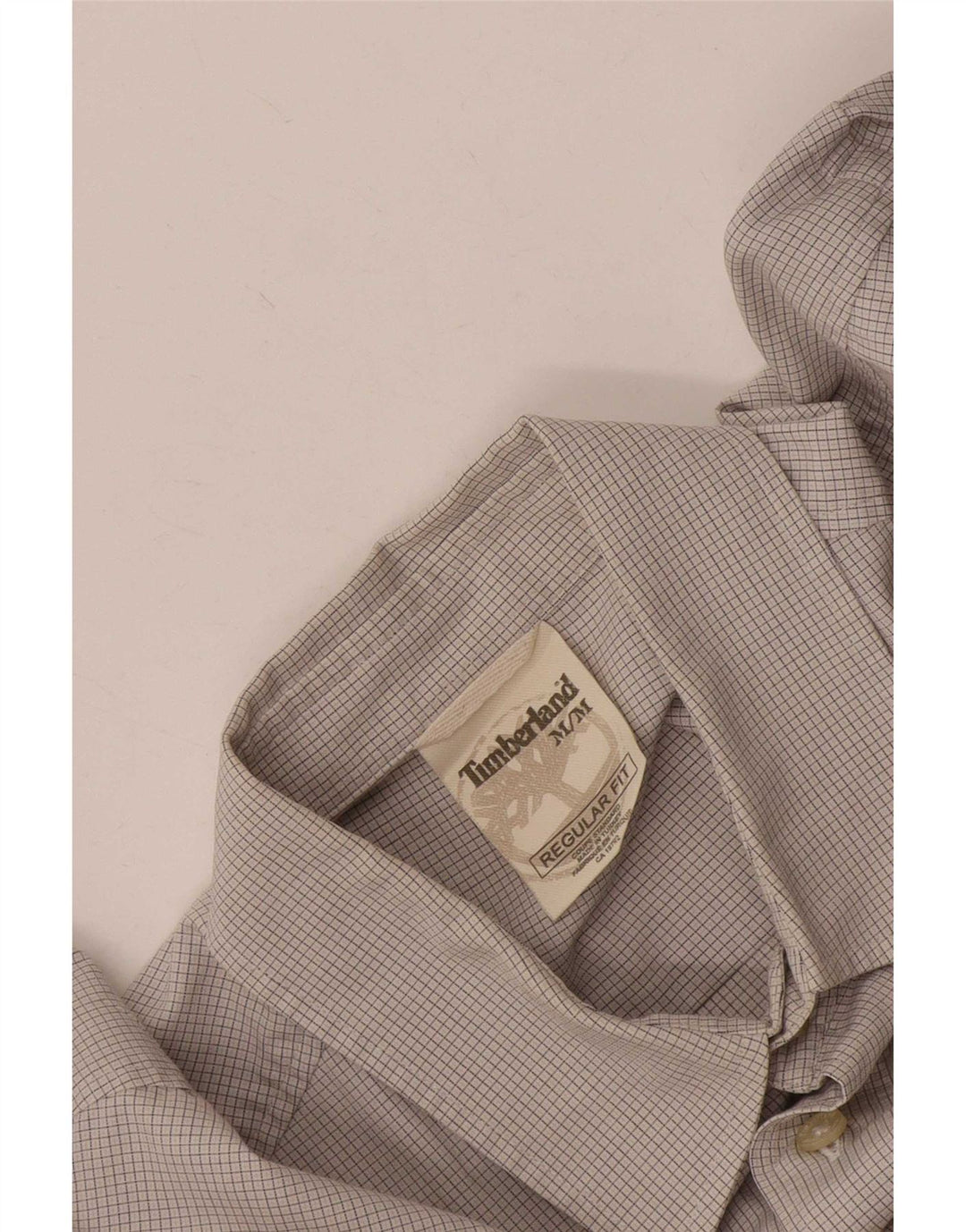 Camisa Timberland Hombre Regular Fit Cuadros Gris Medio