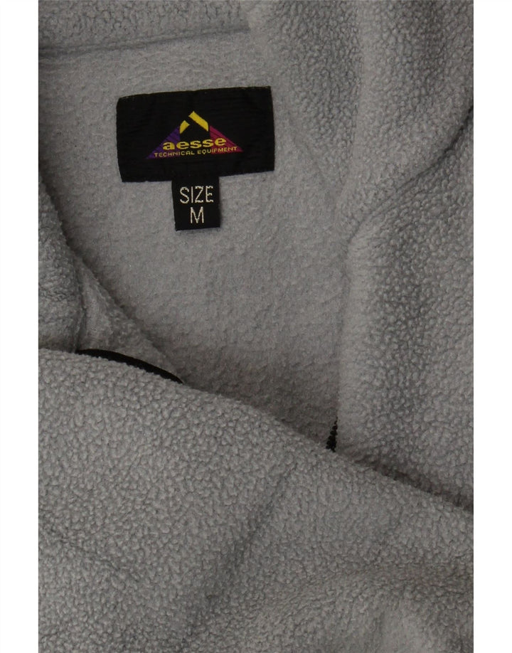 Jersey De Forro Polar Con Cremallera En El Cuello Gris Medio Aesse Hombre