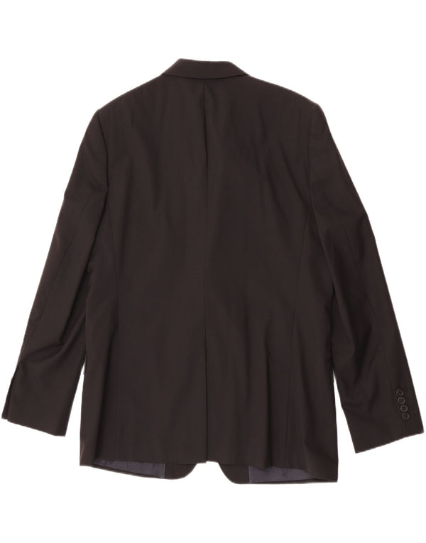 Ted Baker Chaqueta tipo blazer de 2 botones para hombre UK 44 2XL Lana negra