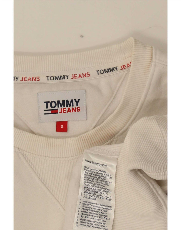 Tommy Hilfiger Sudadera Gráfica para Hombre Jersey Pequeño Algodón Blanco