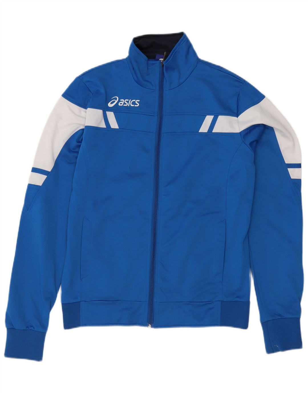 Asics Chaqueta de chándal para niño 13-14 años Azul Poliéster color block