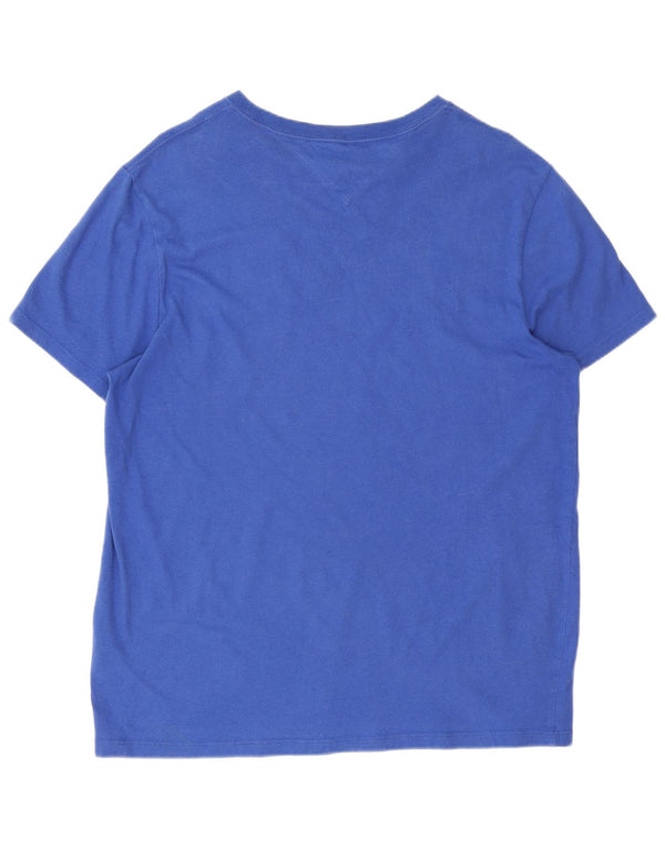 Tommy Hilfiger Camiseta con gráfico regular para hombre Top Small Blue Cotton