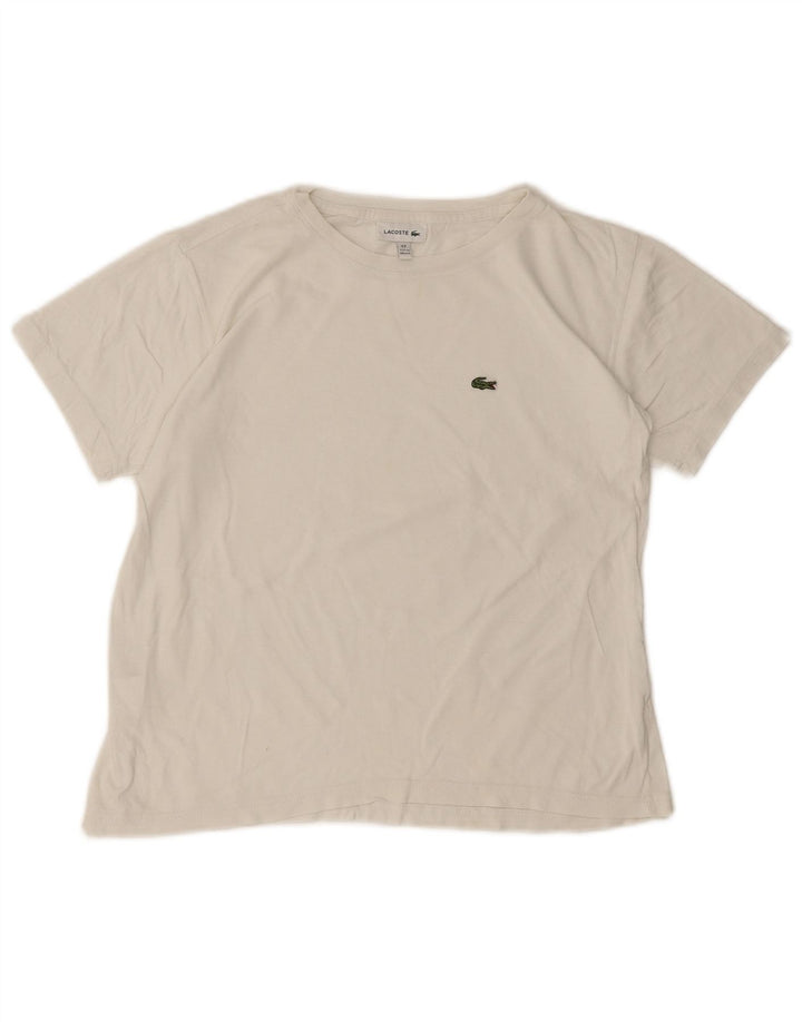 Lacoste Camiseta Niño Top 11-12 Años Blanco Algodón