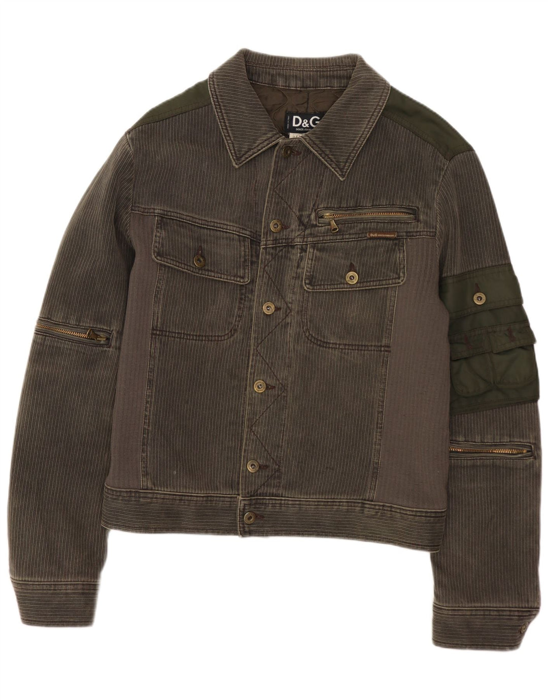 DOLCE & GABBANA Chaqueta de pana Ittierre para hombre UK 38 Gris medio