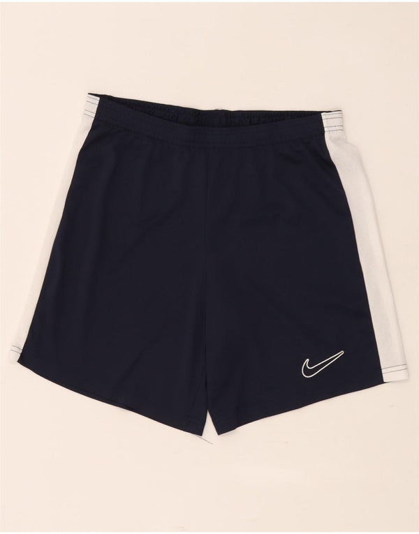 Pantalones cortos deportivos de corte slim Dri Fit de Nike para hombre Azul marino mediano Colorblock