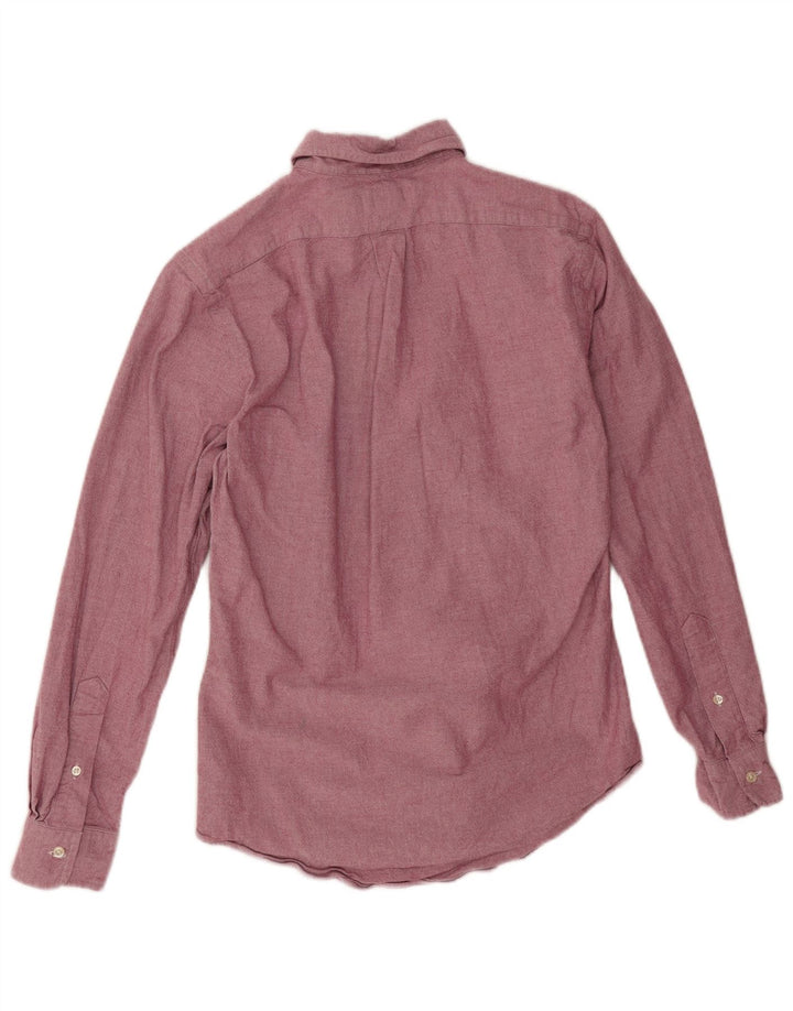 Camisa Ralph Lauren Slim Fit para hombre de algodón burdeos medio