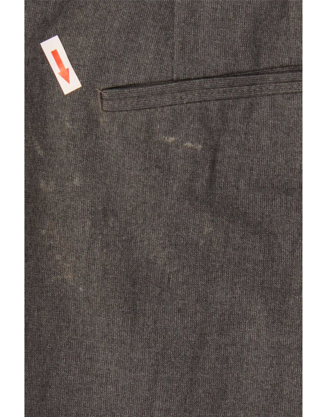 Zara Pantalón chino recto para hombre EU 44 Large W34 L29 Poliéster gris