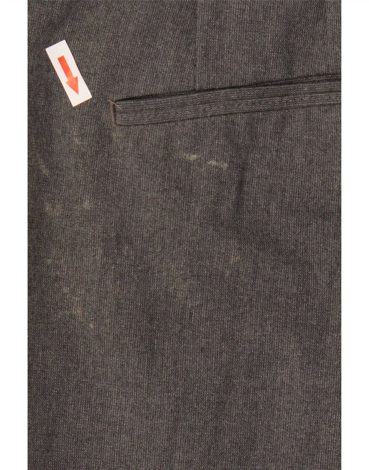 Zara Pantalón chino recto para hombre EU 44 Large W34 L29 Poliéster gris