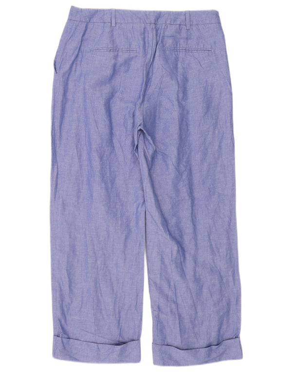 Marks & Spencer Pantalones Cortos Regulares para Mujer UK 12 Medium W32 L26 Azul