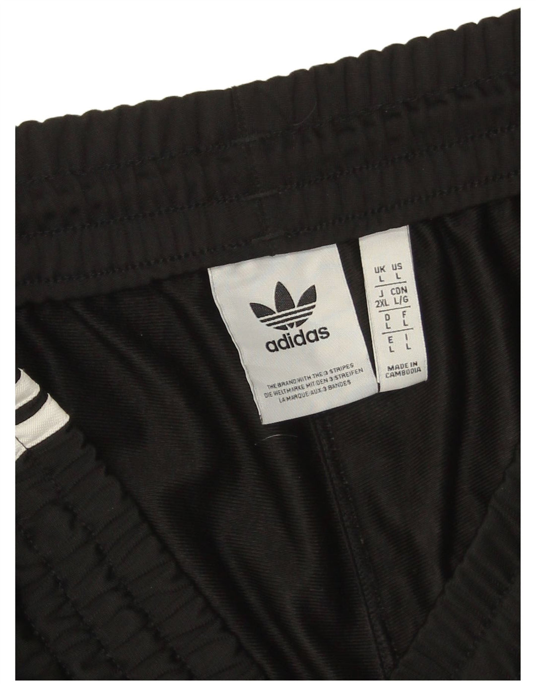 Adidas - Pantalones cortos deportivos para hombre, talla grande, poliéster negro