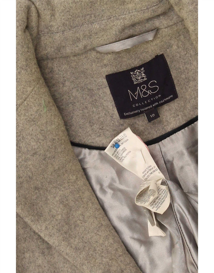 Marks & Spencer Abrigo extragrande para mujer Reino Unido 10 Pequeño Lana gris