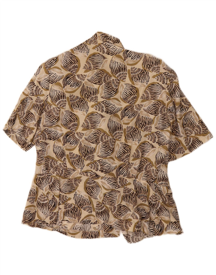 EVAN PICONE Cárdigan para mujer US 8 verde medio estampado animal