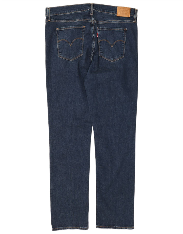 Levi's Mujer 314 Shaping Straight Jeans W32 L32 Algodón Azul Marino