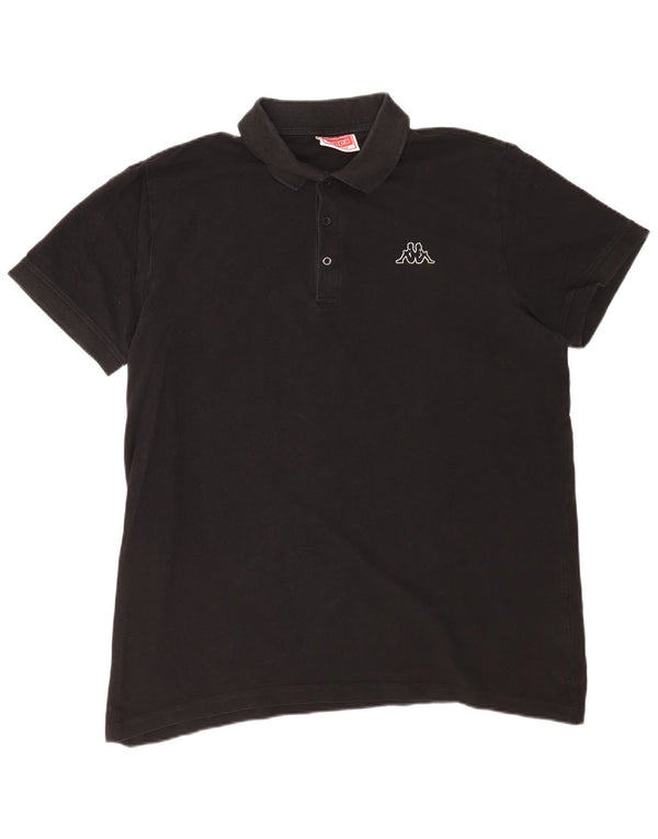 Kappa Polo Hombre 2XL Algodón Negro