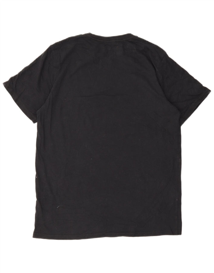 Volcom Camiseta gráfica de corte moderno para hombre, talla grande, algodón negro