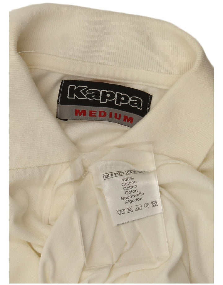 Polo Kappa Hombre Algodón Blanco Mediano