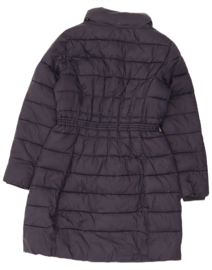 Monsoon Abrigo acolchado para mujer UK 44 Medium Azul marino Nylon