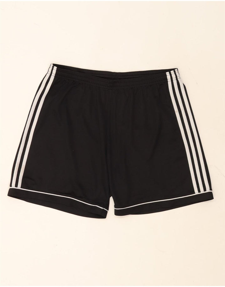 ADIDAS Pantalones cortos deportivos Climalite para hombre Poliéster negro grande