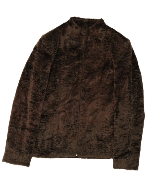 Divina Chaqueta Bomber para Mujer UK 8 Small Algodón Caqui