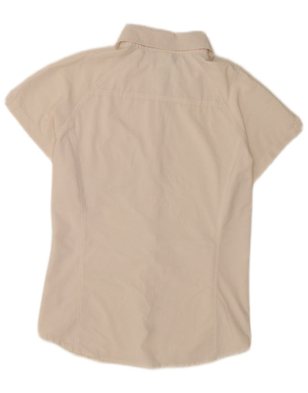 The North Face Camisa de manga corta para mujer, ajuste regular, talla 40, color beige medio