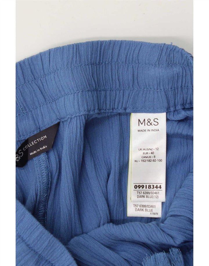 Pantalones cortos para mujer Marks & Spencer UK12 Medium W30 Viscosa azul