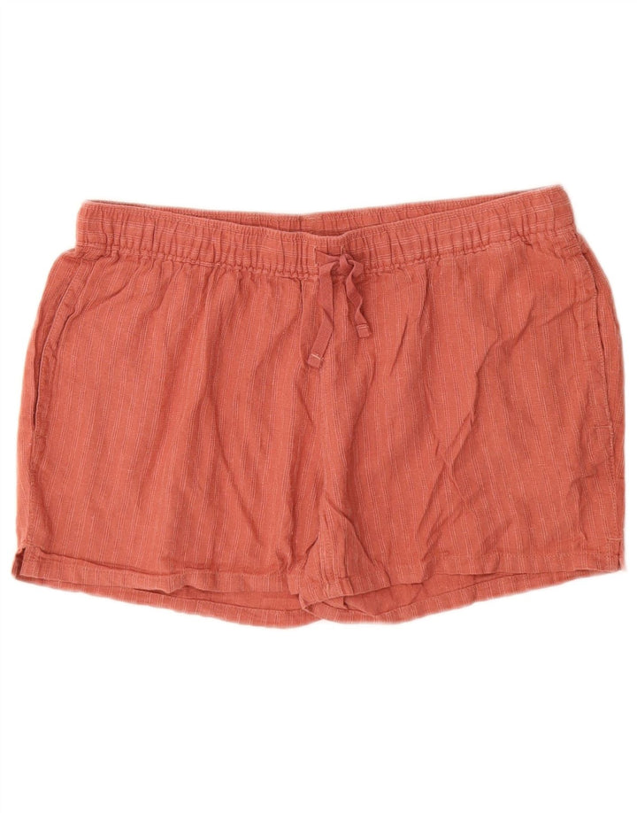 PATAGONIA Pantalones cortos chinos para mujer pequeños W27 Cáñamo a rayas granate