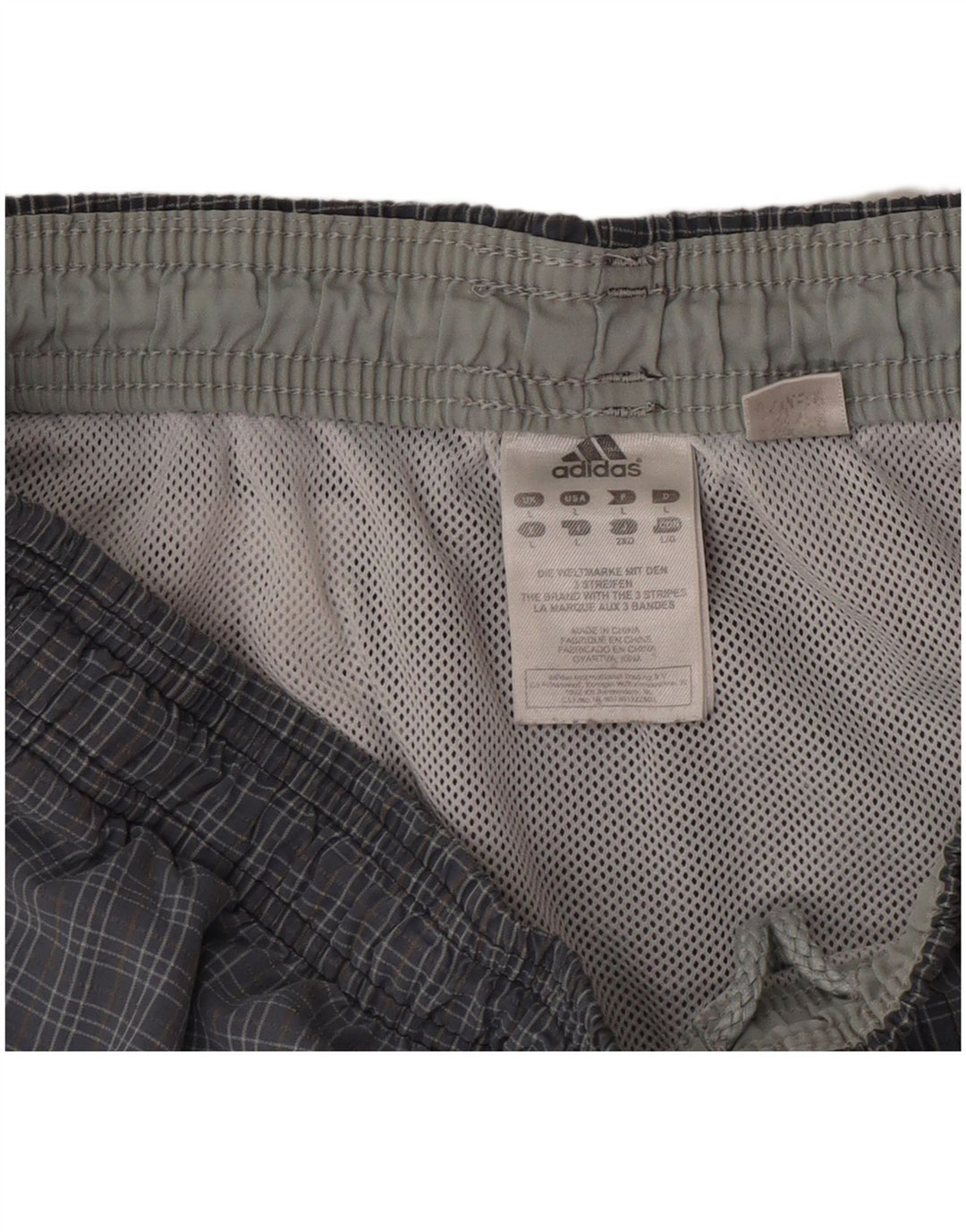 Adidas - Bañador para hombre (talla grande), color gris, nailon