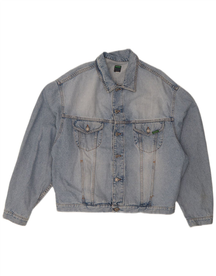 Benetton Chaqueta Vaquera Hombre IT 52 XL Algodón Azul