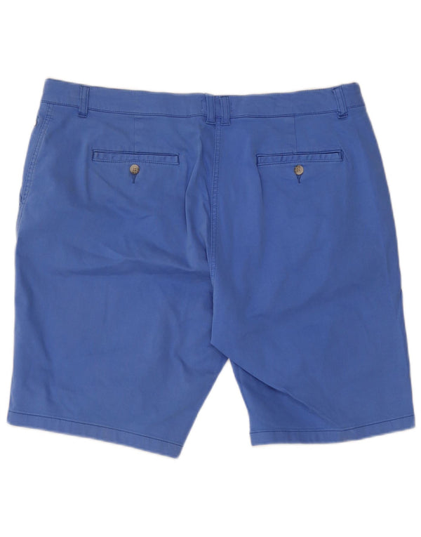 Joules Pantalones cortos chinos de cintura alta para mujer UK 18 XL W38 Algodón azul