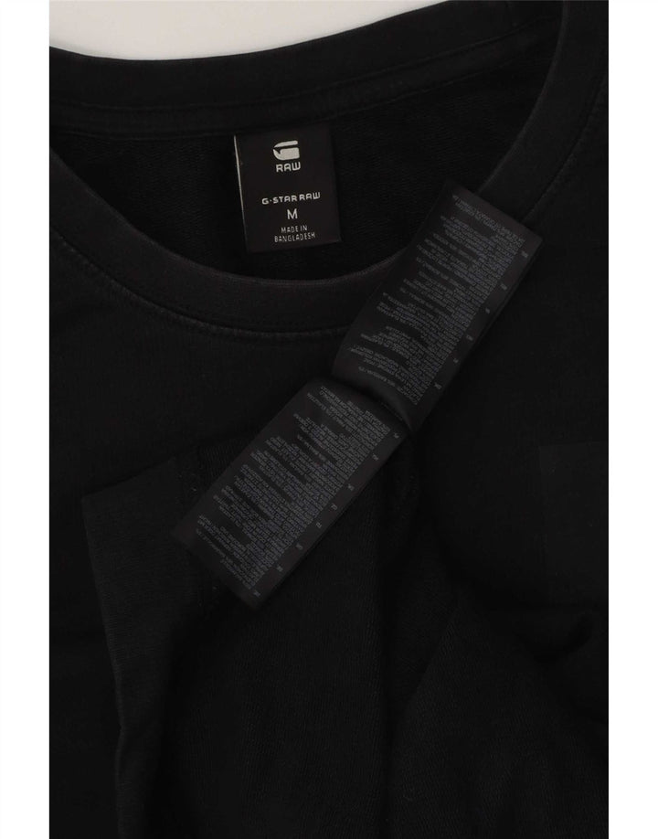 G-Star Hombre Sudadera Jumper Medium Negro Algodón