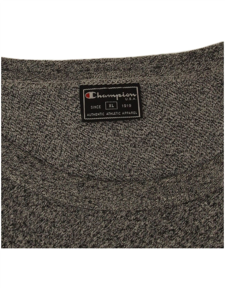 Champion Camiseta gráfica para hombre Top XL Gris moteado