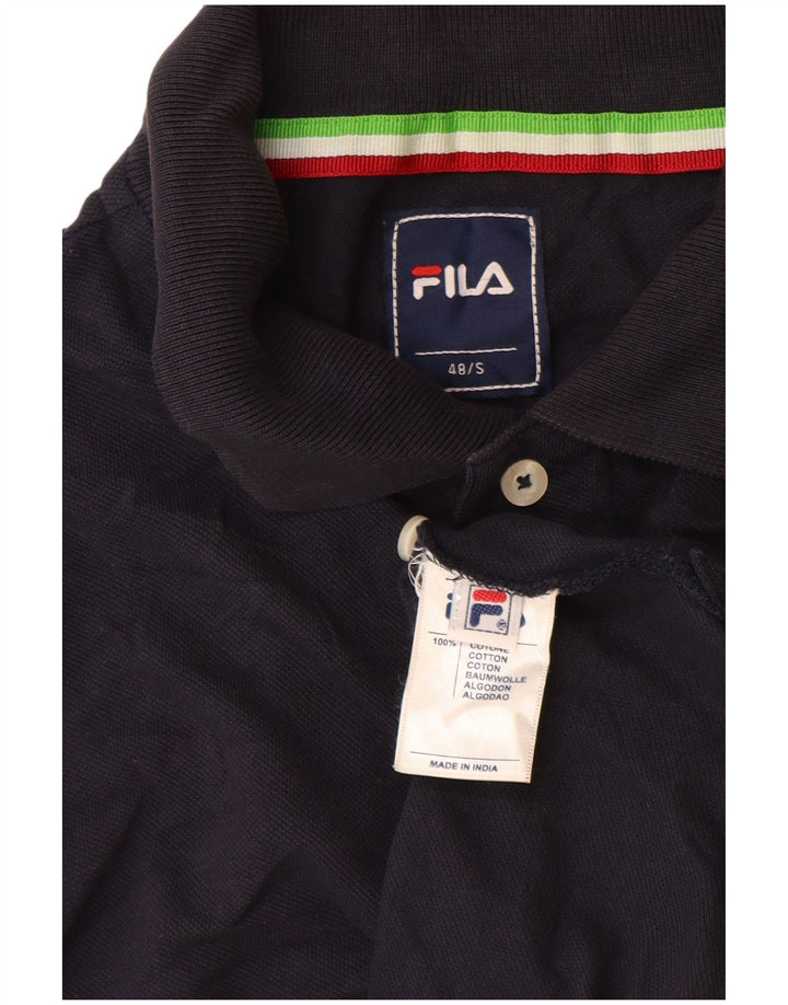 Fila Polo para hombre IT 48 Small Azul marino Algodón