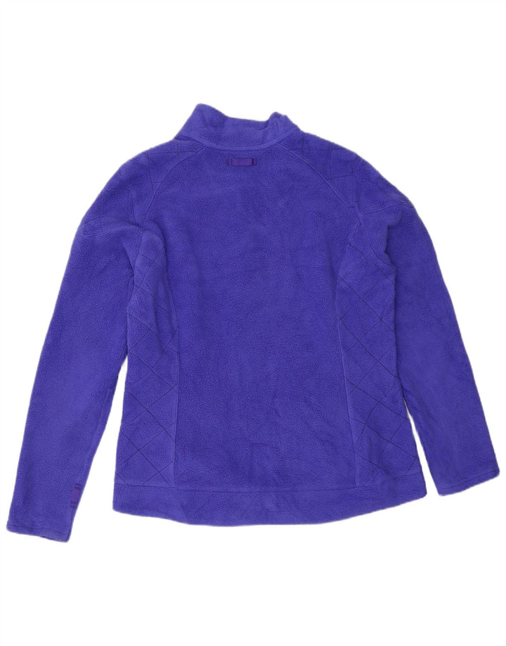 EDDIE BAUER Chaqueta polar para mujer UK 14 Poliéster morado medio