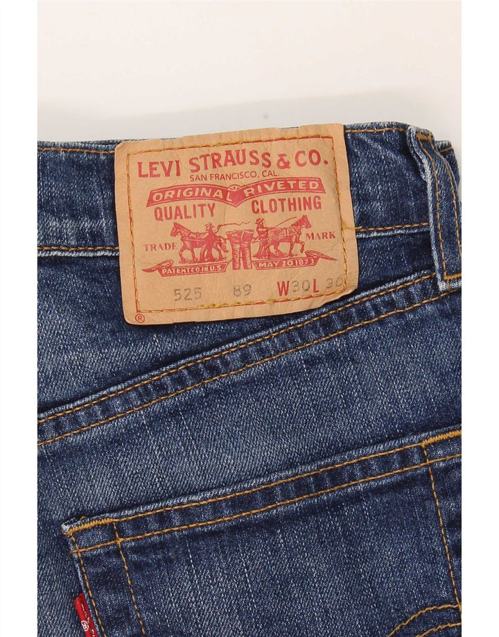 Levi's Mujer 525 Bootcut Jeans W30 L30 Algodón Azul Marino