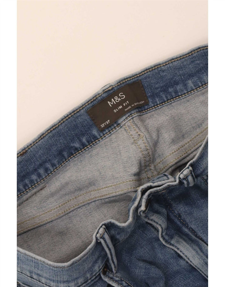 Marks & Spencer Vaqueros ajustados para hombre W32 L31 Azul