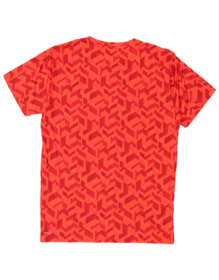 Camiseta Puma Hombre Top Small Rojo Geométrico Poliéster