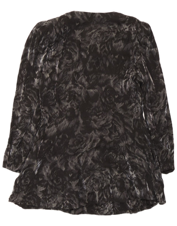 Michele Boyard Blusa larga para mujer EU 40 Medium Black Floral