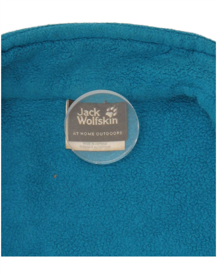 Jack Wolfskin Chaqueta polar con forro para mujer UK 10 Small Azul Poliéster
