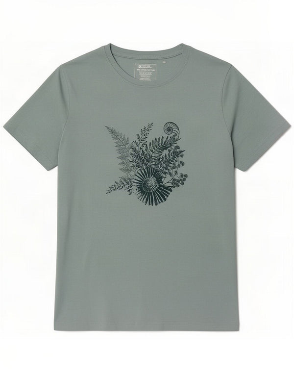 Camiseta estampada para mujer Mountain Warehouse UK 46 Large Algodón verde