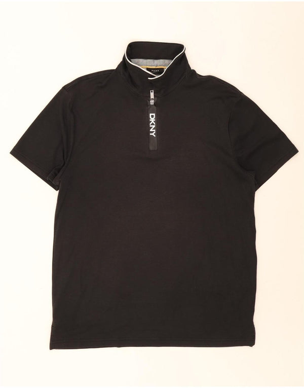 Polo Dkny Hombre XL Algodón Negro