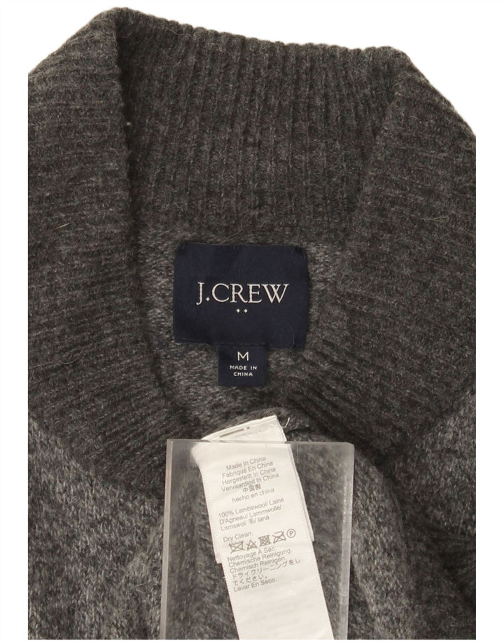 J. Crew Suéter tipo cárdigan para hombre de lana de cordero moteada en gris medio