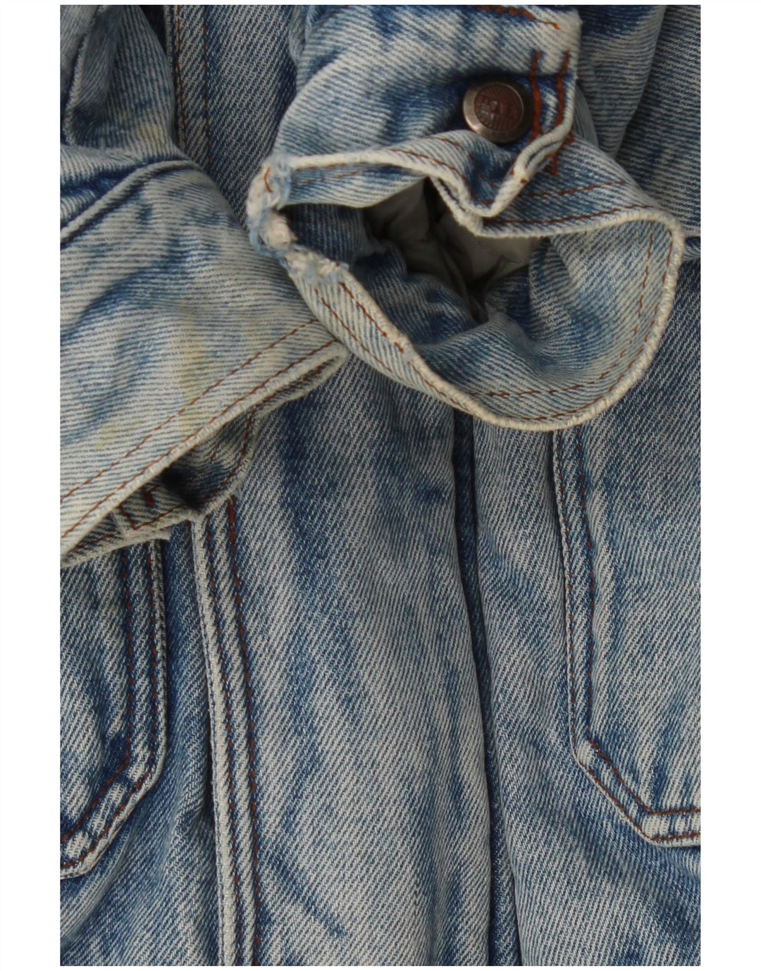 MASH Chaqueta vaquera Sherpa para hombre UK 42 XL Algodón azul