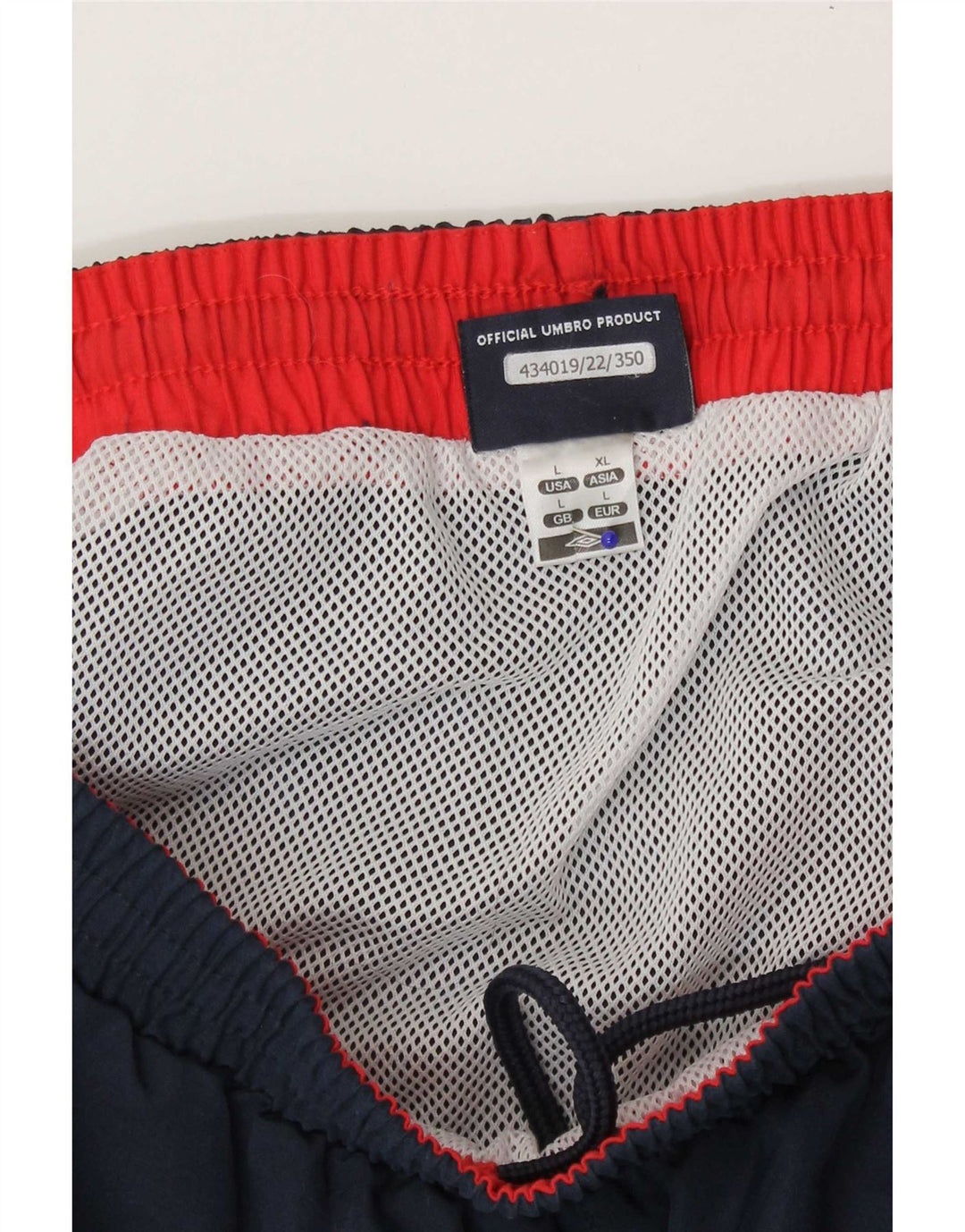 Pantalones cortos deportivos Umbro para hombre poliéster azul marino grande