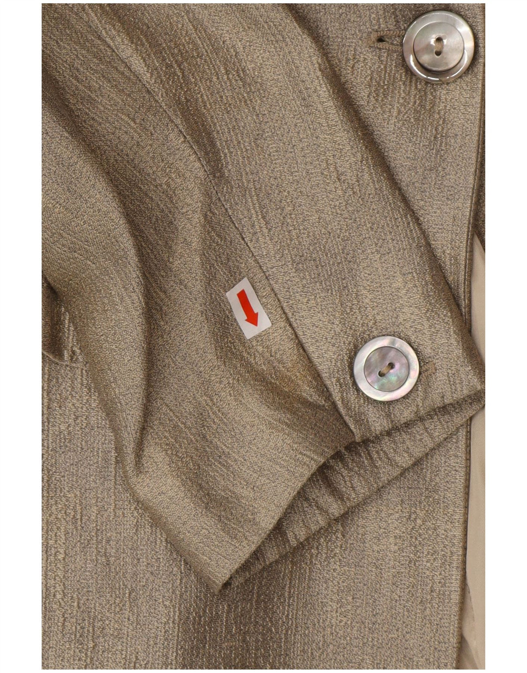 ESCADA Chaqueta tipo blazer larga con 1 botón Elements para mujer EU 36 Small Gold