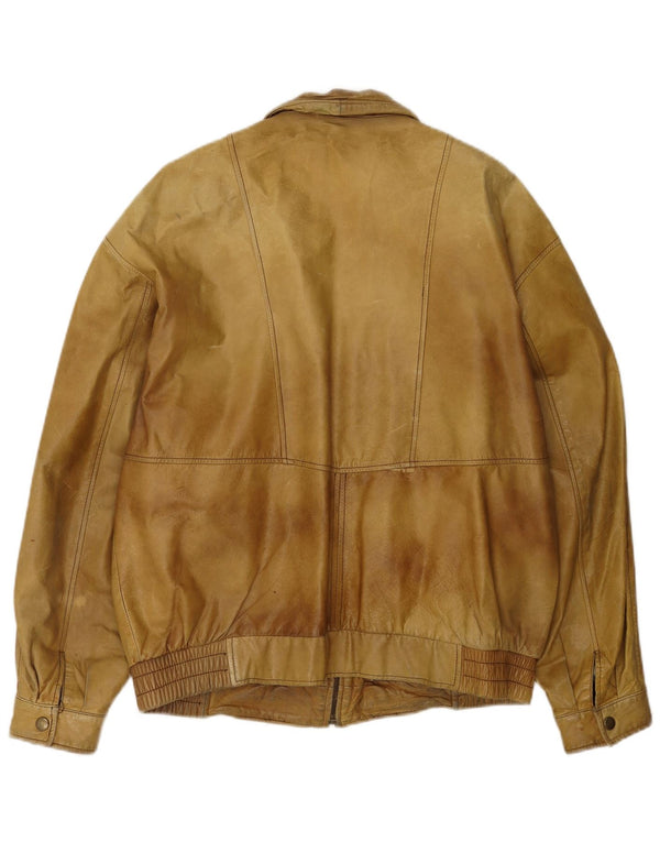 Charles A Lindbergh Chaqueta de aviador de vuelo para hombre EU 52 XL Beige